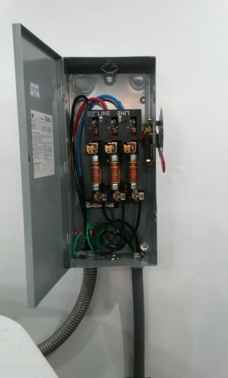Three-phase disconnect switch installed for Electrical Wiring & Rewiring in Annandale