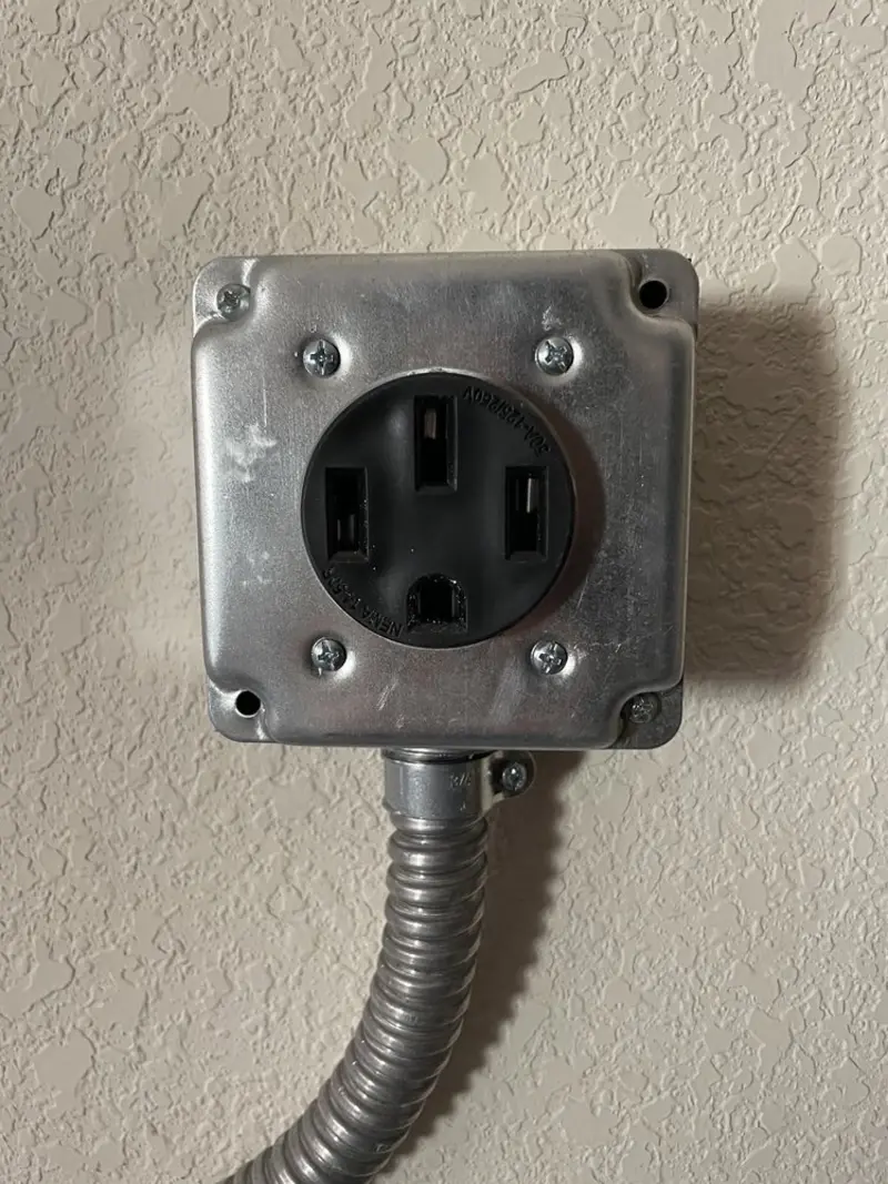 NEMA 14-50 outlet installed for Electrical Panel Upgrade in Annandale